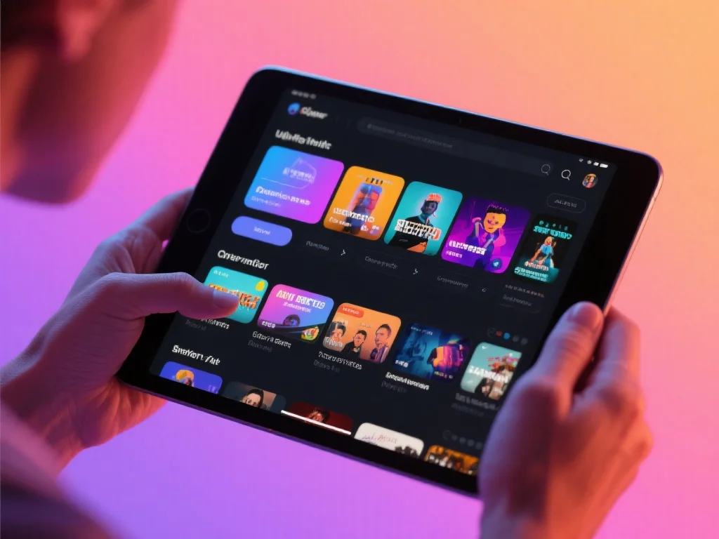 用户使用爱游戏APP进行互动